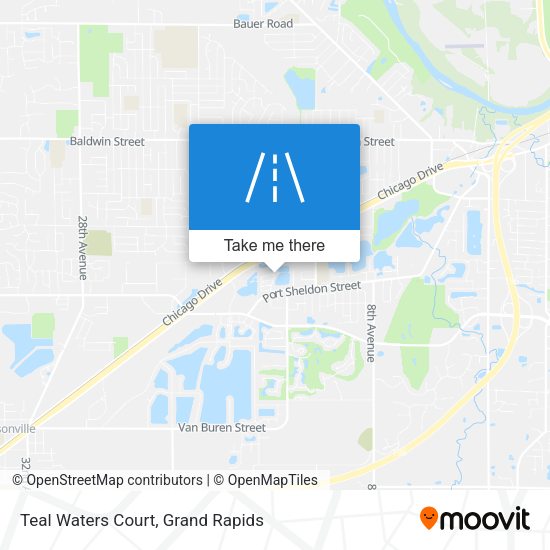 Teal Waters Court map