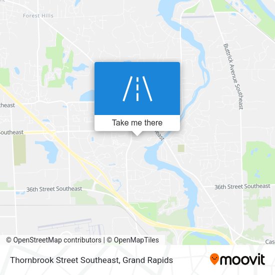 Thornbrook Street Southeast map