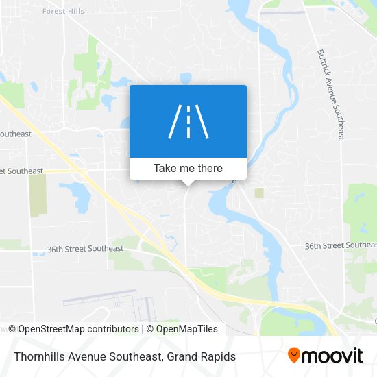 Mapa de Thornhills Avenue Southeast