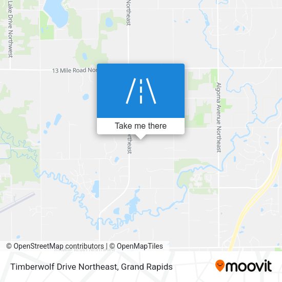Timberwolf Drive Northeast map