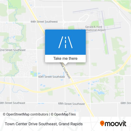 Mapa de Town Center Drive Southeast