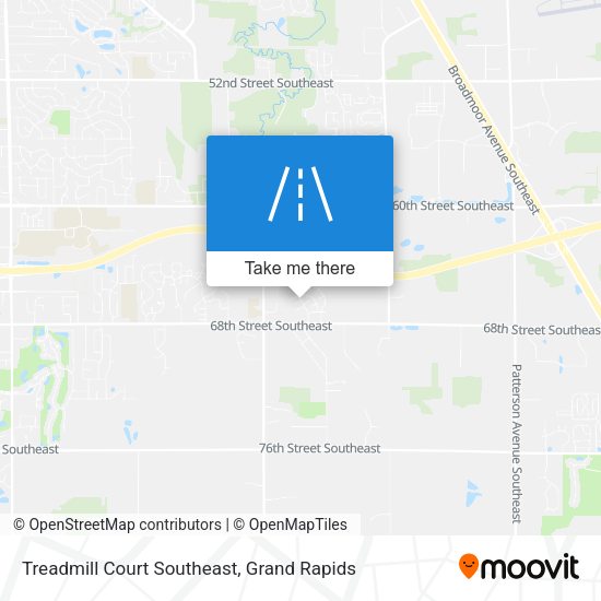 Treadmill Court Southeast map