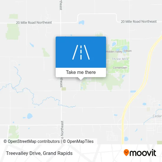 Treevalley Drive map