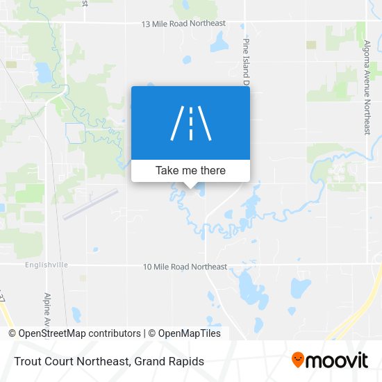 Trout Court Northeast map