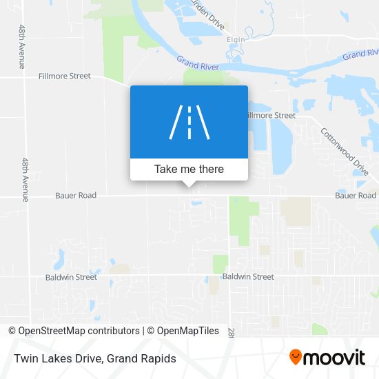 Mapa de Twin Lakes Drive