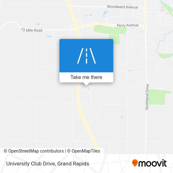 University Club Drive map
