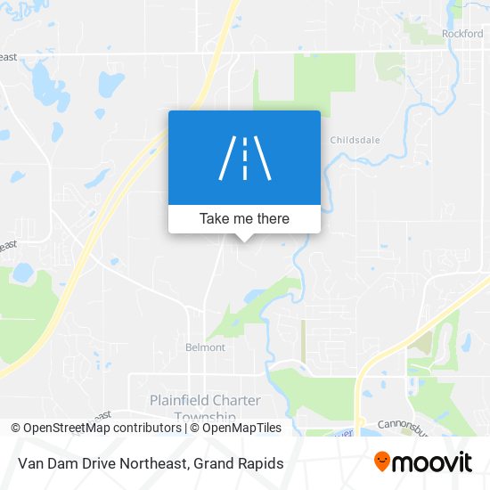 Van Dam Drive Northeast map