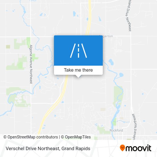 Mapa de Verschel Drive Northeast