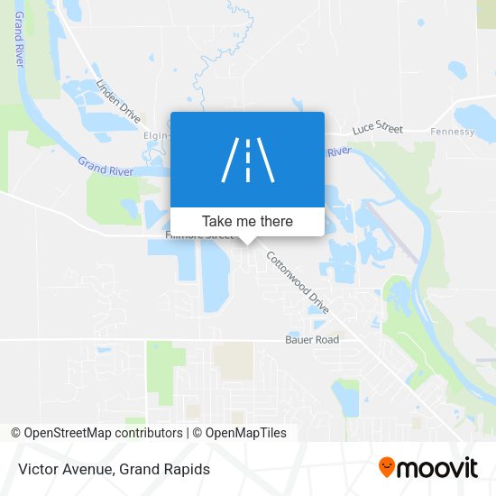 Victor Avenue map
