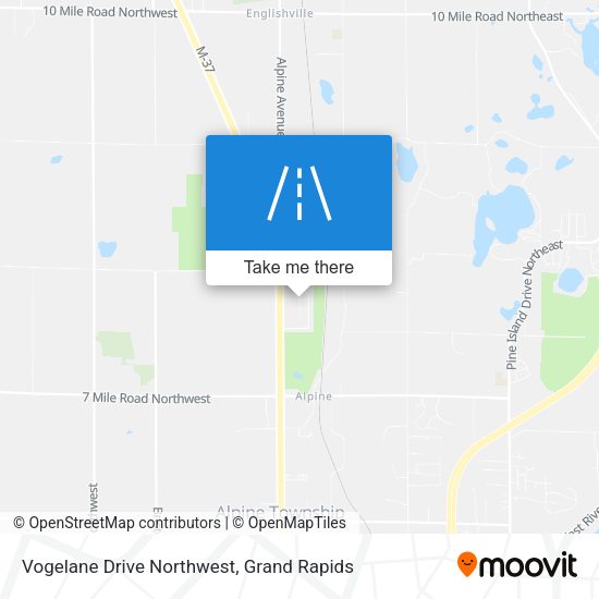 Vogelane Drive Northwest map