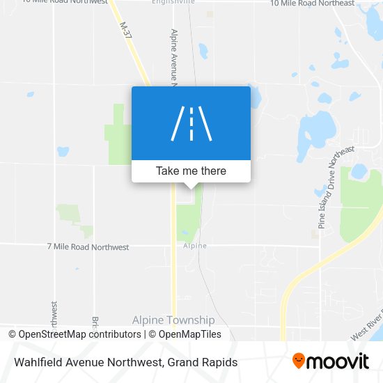 Wahlfield Avenue Northwest map