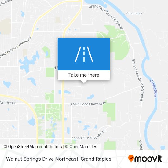 Walnut Springs Drive Northeast map