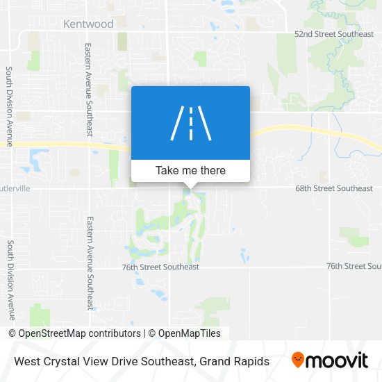Mapa de West Crystal View Drive Southeast