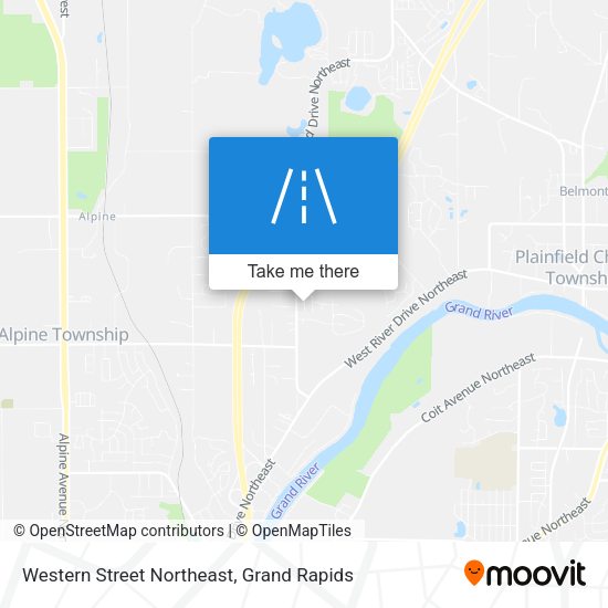 Western Street Northeast map