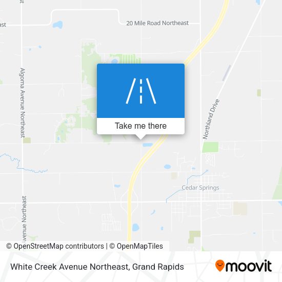 White Creek Avenue Northeast map