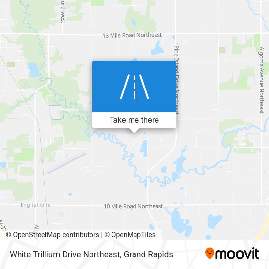 White Trillium Drive Northeast map