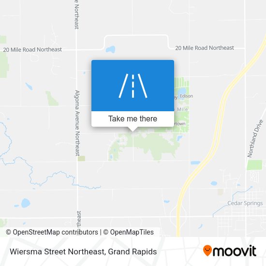 Wiersma Street Northeast map