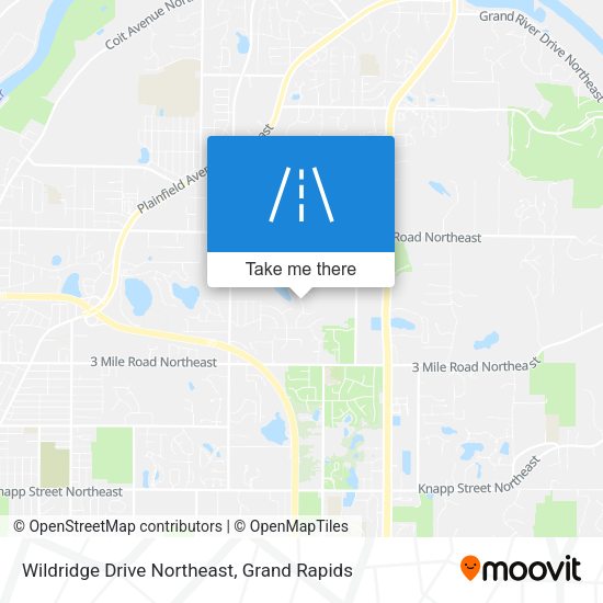 Mapa de Wildridge Drive Northeast
