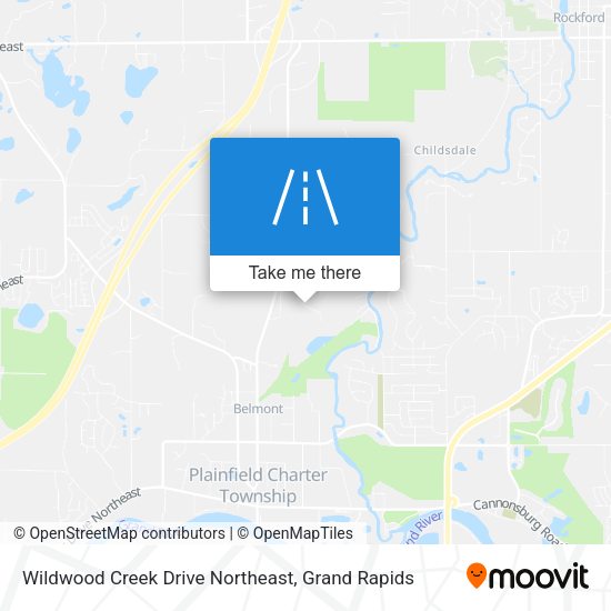 Mapa de Wildwood Creek Drive Northeast