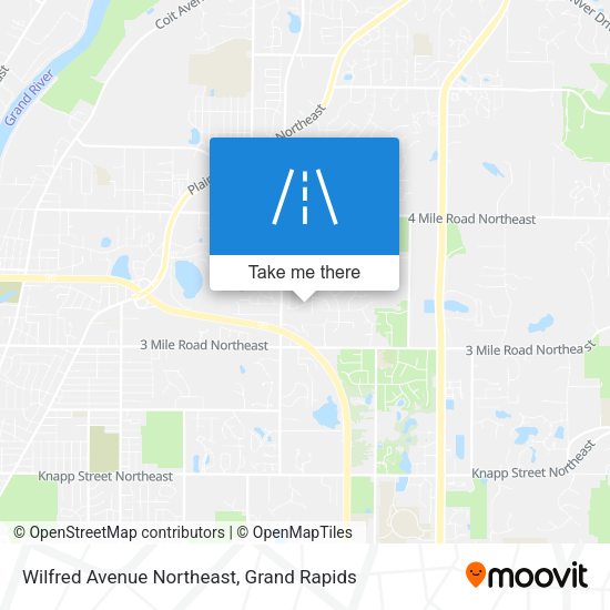 Wilfred Avenue Northeast map