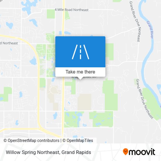 Willow Spring Northeast map