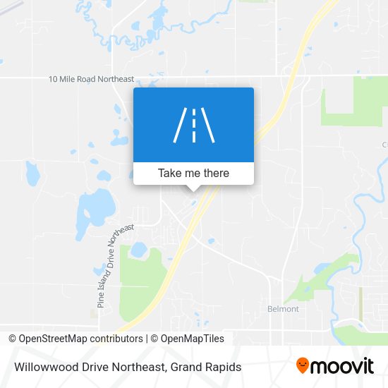 Willowwood Drive Northeast map