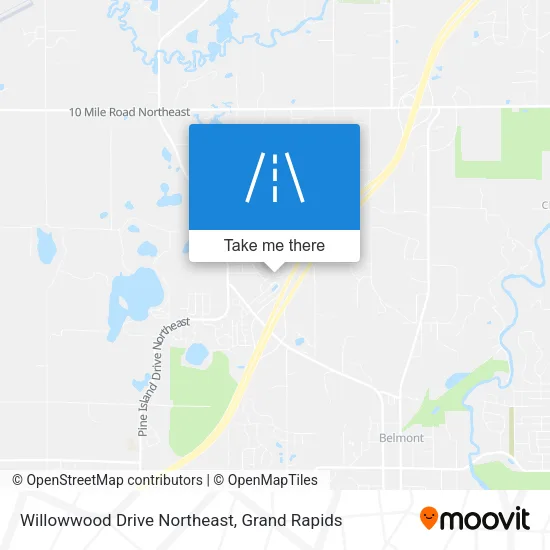 Willowwood Drive Northeast map