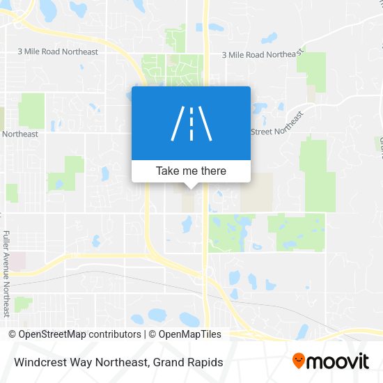 Windcrest Way Northeast map