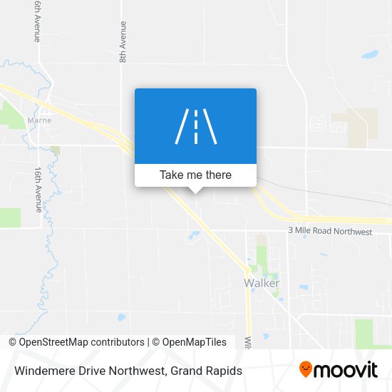 Mapa de Windemere Drive Northwest