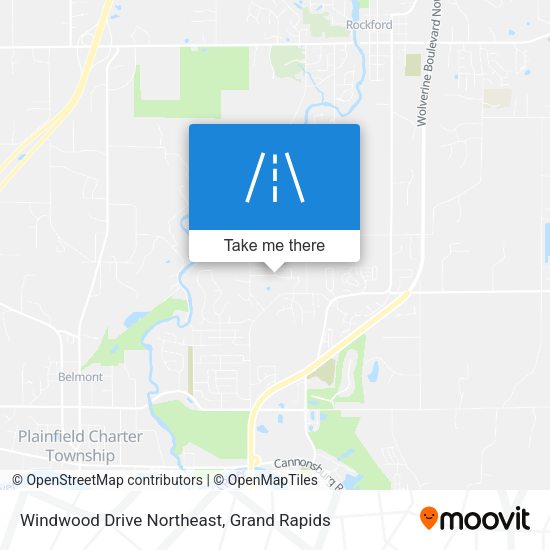 Windwood Drive Northeast map