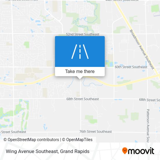 Mapa de Wing Avenue Southeast