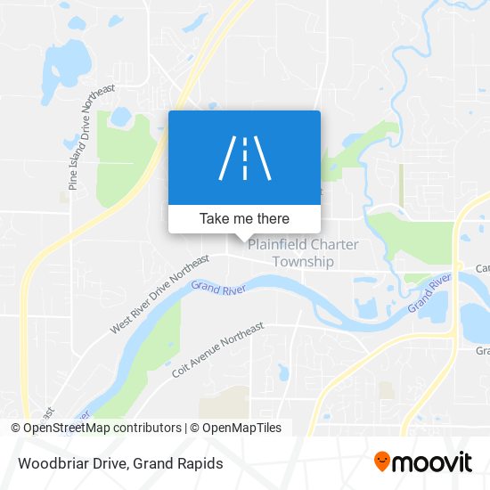 Woodbriar Drive map