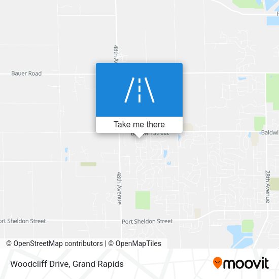 Woodcliff Drive map