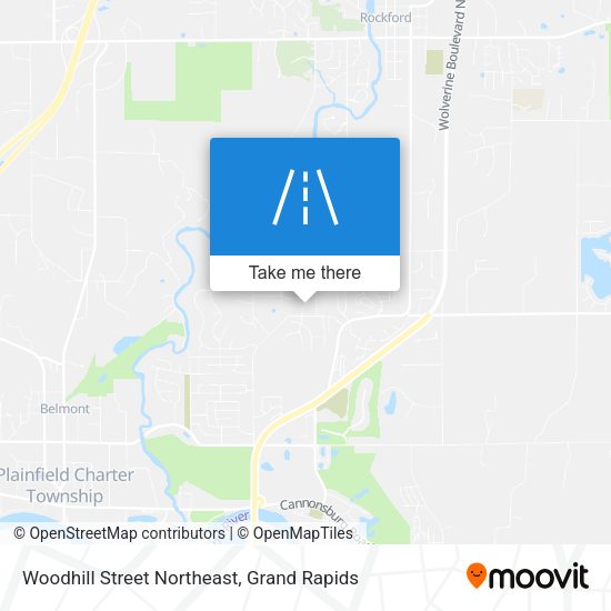 Mapa de Woodhill Street Northeast