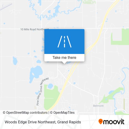 Woods Edge Drive Northeast map