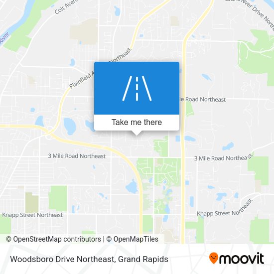 Mapa de Woodsboro Drive Northeast