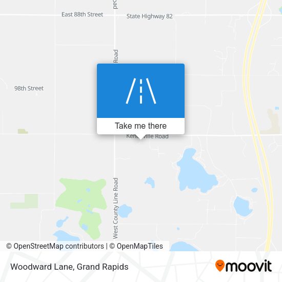 Woodward Lane map