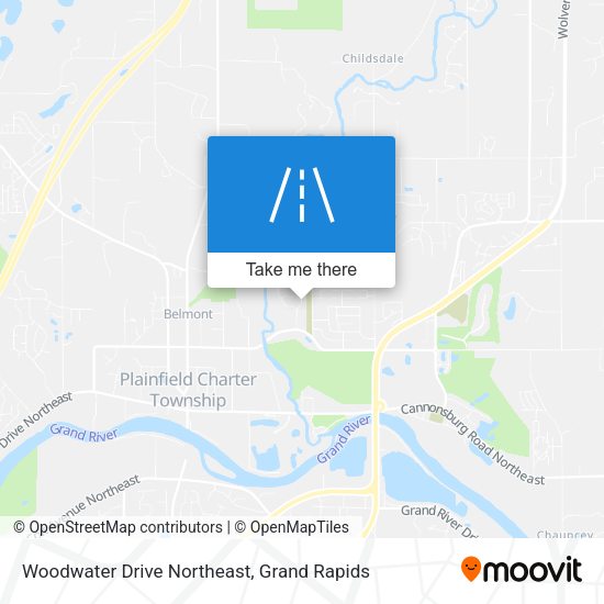 Mapa de Woodwater Drive Northeast