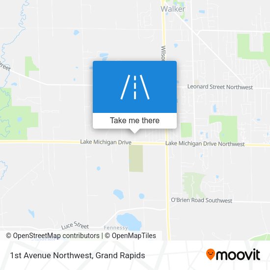 1st Avenue Northwest map