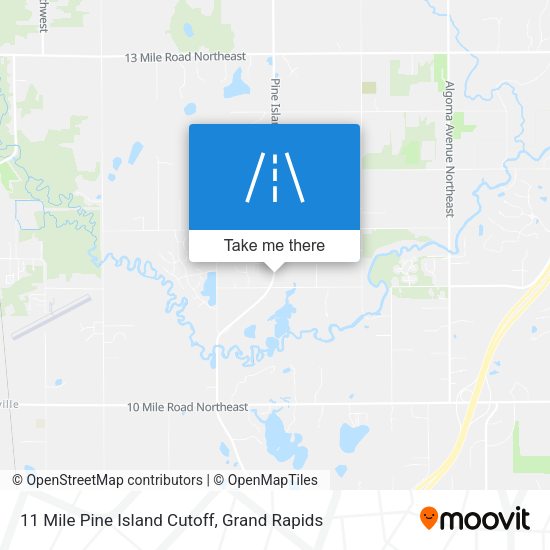 Mapa de 11 Mile Pine Island Cutoff