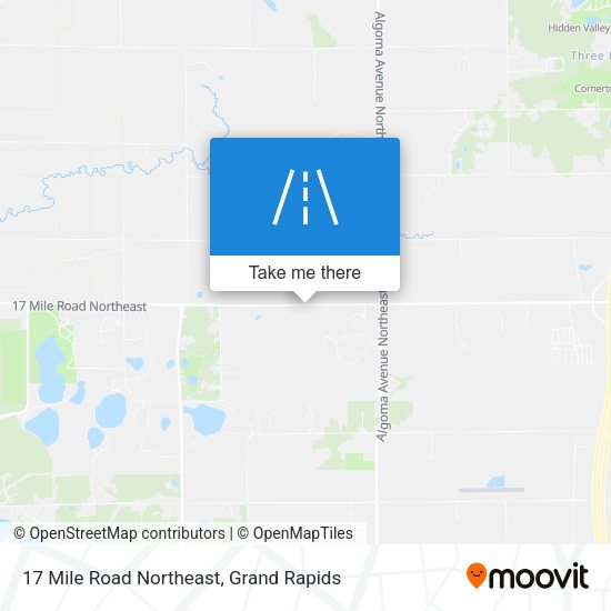 Mapa de 17 Mile Road Northeast