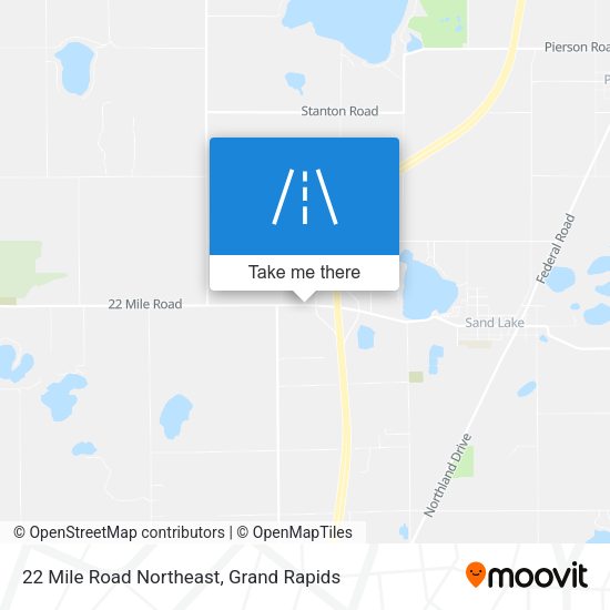 22 Mile Road Northeast map