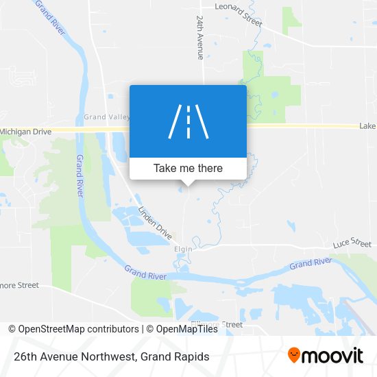 26th Avenue Northwest map
