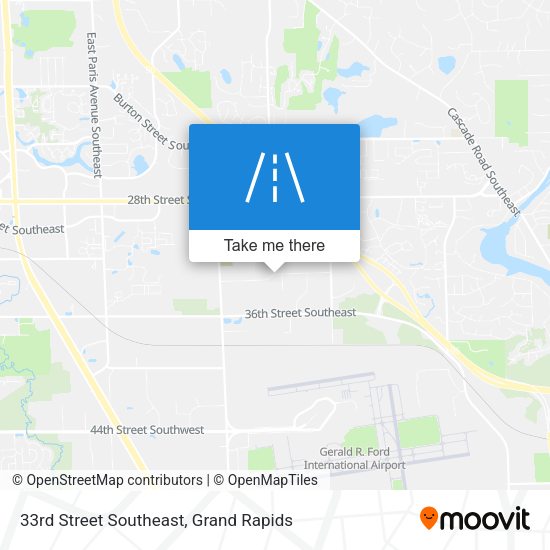 Mapa de 33rd Street Southeast