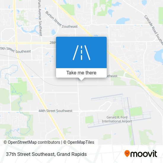 37th Street Southeast map