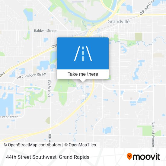 44th Street Southwest map