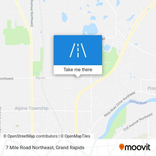 Mapa de 7 Mile Road Northeast