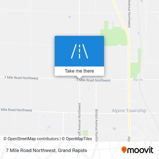 7 Mile Road Northwest map