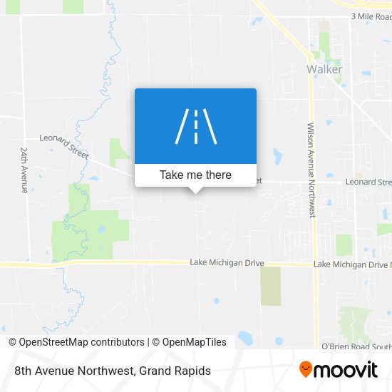 8th Avenue Northwest map