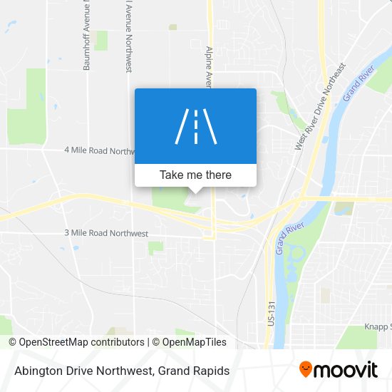 Abington Drive Northwest map